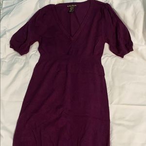 Purple sweater dress